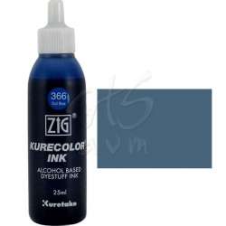 Zig - Zig Kurecolor Refill Ink Mürekkep 366 Dull Blue 25ml