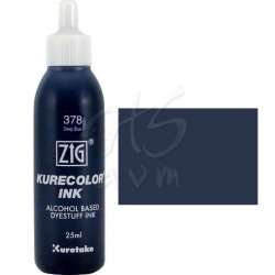 Zig - Zig Kurecolor Refill Ink Mürekkep 378 Deep Blue 25ml