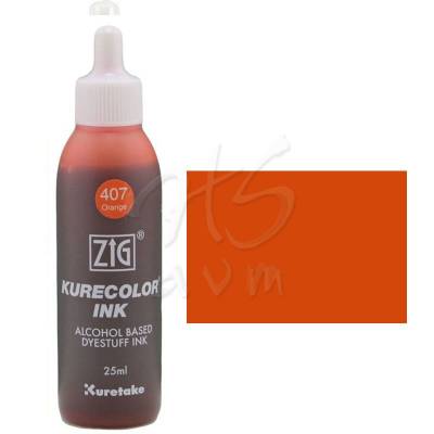 Zig Kurecolor Refill Ink Mürekkep 407 Orange 25ml