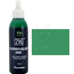 Zig - Zig Kurecolor Refill Ink Mürekkep 508 Green 25ml