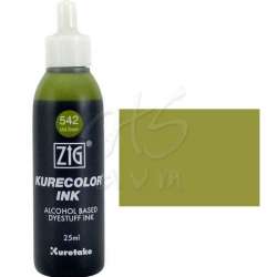 Zig - Zig Kurecolor Refill Ink Mürekkep 542 Mid Green 25ml