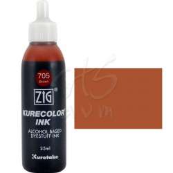 Zig - Zig Kurecolor Refill Ink Mürekkep 705 Brown 25ml