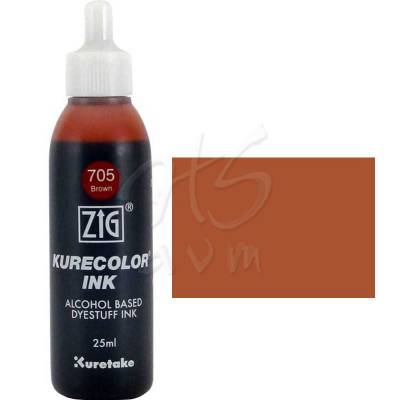 Zig Kurecolor Refill Ink Mürekkep 705 Brown 25ml