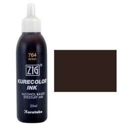 Zig - Zig Kurecolor Refill Ink Mürekkep 764 Mid Brown 25ml