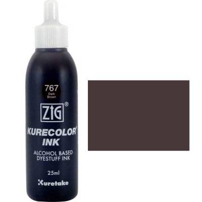 Zig Kurecolor Refill Ink Mürekkep 767 Dark Brown 25ml