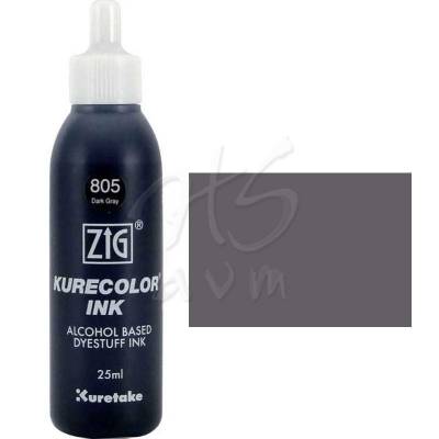 Zig Kurecolor Refill Ink Mürekkep 805 Dark Gray 25ml