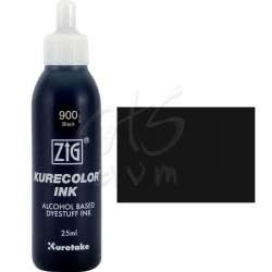 Zig - Zig Kurecolor Refill Ink Mürekkep 900 Black 25ml
