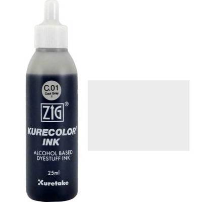 Zig Kurecolor Refill Ink Mürekkep C01 Cool Gray 1 25ml