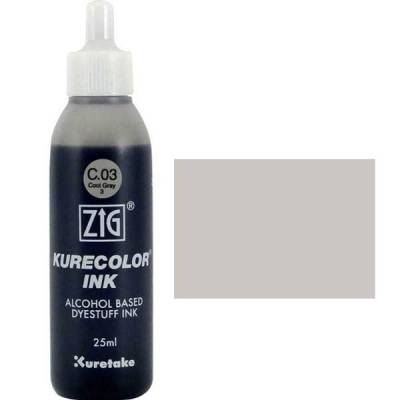 Zig Kurecolor Refill Ink Mürekkep C03 Cool Gray 3 25ml
