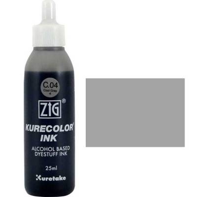 Zig Kurecolor Refill Ink Mürekkep C04 Cool Gray 4 25ml
