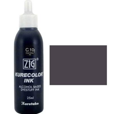 Zig Kurecolor Refill Ink Mürekkep C10 Cool Gray 10 25ml