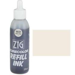 Zig - Zig Kurecolor Refill Ink Mürekkep W01 Warm Gray 1 25ml
