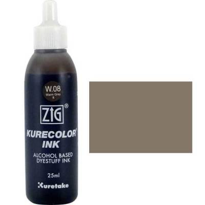 Zig Kurecolor Refill Ink Mürekkep W08 Warm Gray 8 25ml