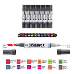 Zig - Zig Kurecolor Twin S Marker KC3000 12li Set 12B2