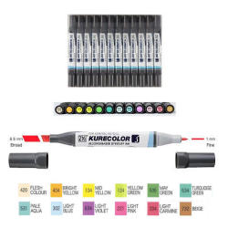 Zig - Zig Kurecolor Twin S Marker KC3000 12li Set 12B3