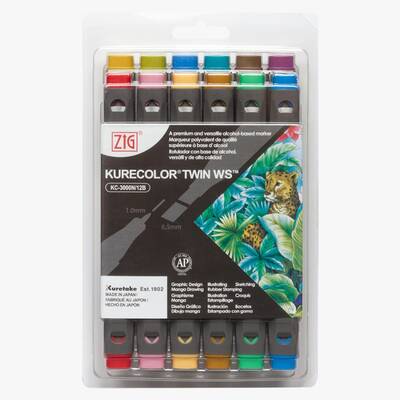 Zig Kurecolor Twin WS Marker KC3000N 12li Set 12B4