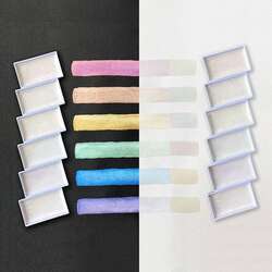 Zig Kuretake Gansai Tambi Sulu Boya Seti 6lı Opal Colors - 4