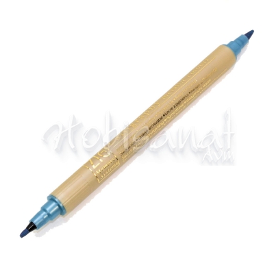 Zig Metalik Çift Uçlu Kaligrafi Kalemi 2mm & 3.5mm-Blue