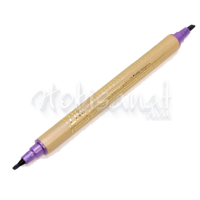 Zig Metalik Çift Uçlu Kaligrafi Kalemi 2mm & 3.5mm-Violet
