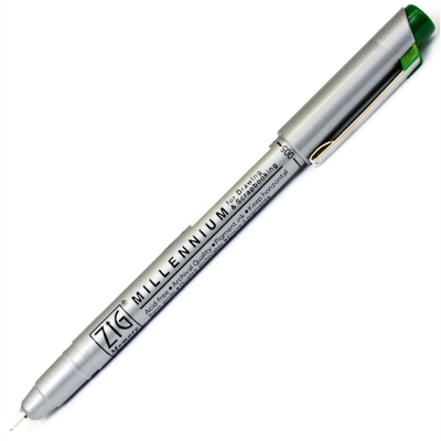 Zig Millennium Teknik Çizim Kalemi 0.05mm Yeşil