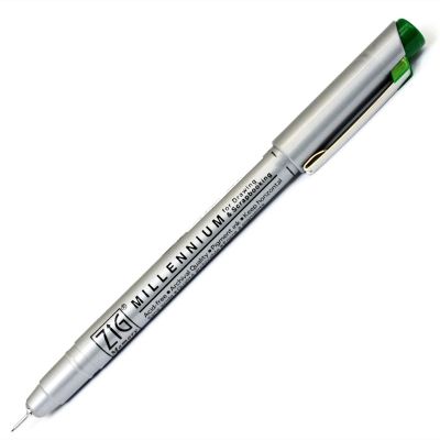 Zig Millennium Teknik Çizim Kalemi 0.1mm Yeşil