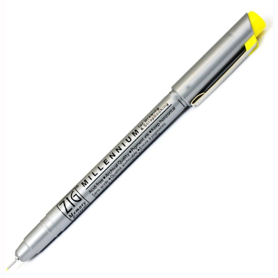 Zig Millennium Teknik Çizim Kalemi 0.1mm Sarı