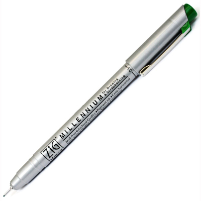 Zig Millennium Teknik Çizim Kalemi 0.5mm Yeşil