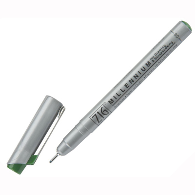 Zig Millennium Teknik Çizim Kalemi 0.8mm Yeşil