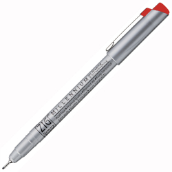 Zig - Zig Millennium Teknik Çizim Kalemi 0.8mm Kırmızı