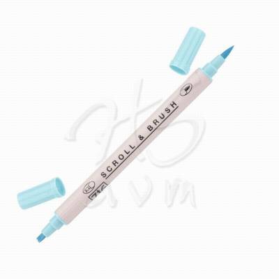 Zig Scroll Brush Çift Çizgi-Fırça Uç Kaligrafi Kalem-Bluebonnet