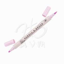 Zig - Zig Scroll Brush Çift Çizgi-Fırça Uç Kaligrafi Kalem-Candy Pink