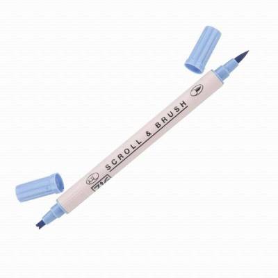 Zig Scroll Brush Çift Çizgi-Fırça Uç Kaligrafi Kalem- Lavender