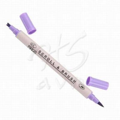 Zig Scroll Brush Çift Çizgi-Fırça Uç Kaligrafi Kalem-Hyacinth