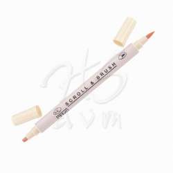 Zig - Zig Scroll Brush Çift Çizgi-Fırça Uç Kaligrafi Kalem-Peach Bliss