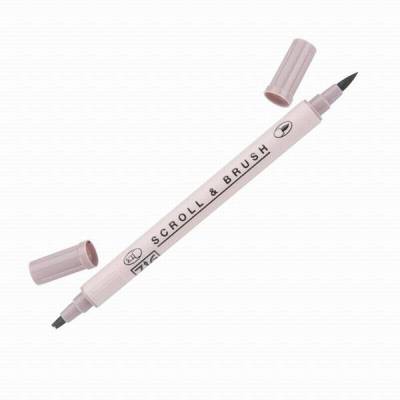 Zig Scroll Brush Çift Çizgi-Fırça Uç Kaligrafi Kalem-Plum Mist