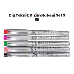 Zig - Zig Teknik Çizim Kalem Set 9 5li