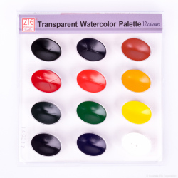 Zig - Zig Transparent Watercolor Palette 12 Renk