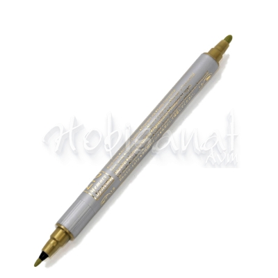 Zig Writer Metallic Colours Çift Uçlu Marker Kalem 101 Gold