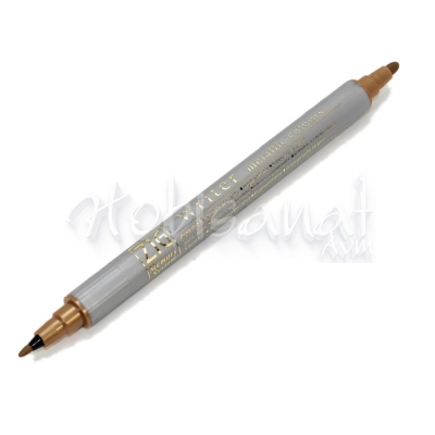 Zig Writer Metallic Colours Çift Uçlu Marker Kalem 123 Copper