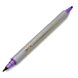 Zig - Zig Writer Metallic Colours Çift Uçlu Marker Kalem 124 Violet