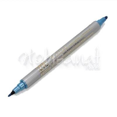 Zig Writer Metallic Colours Çift Uçlu Marker Kalem 125 Blue