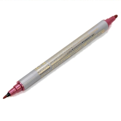 Zig - Zig Writer Metallic Colours Çift Uçlu Marker Kalem 126 Red