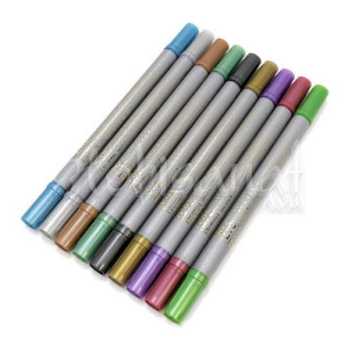 Zig Writer Metallic Colours Çift Uçlu Marker Kalem